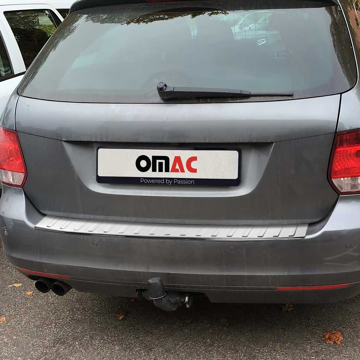 Protector Parachoques para VW Golf Familiar 2012-2021 Plata Brillante Acero