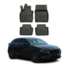 OMAC Premium Alfombrillas De Coche para Mazda CX-30 2019-2025 Negro TPE Goma 4x