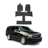 OMAC Alfombrillas De Coche para Chevrolet Tahoe 2007-2014 7 Asiento Negro TPE 6x