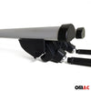 Barras Techo Coche Aluminio 120cm 100kg Gris 2Pza