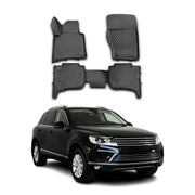 OMAC Alfombrillas De Coche para Porsche Cayenne 2010-2016 Negro Goma TPE 4Pza