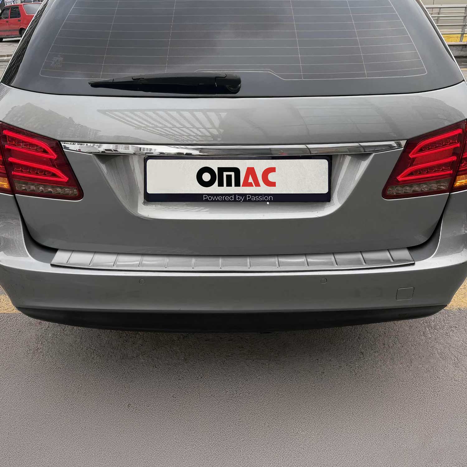 Protector Parachoques para Mercedes E Class T-Modell S212 2010-2013 Plata Acero