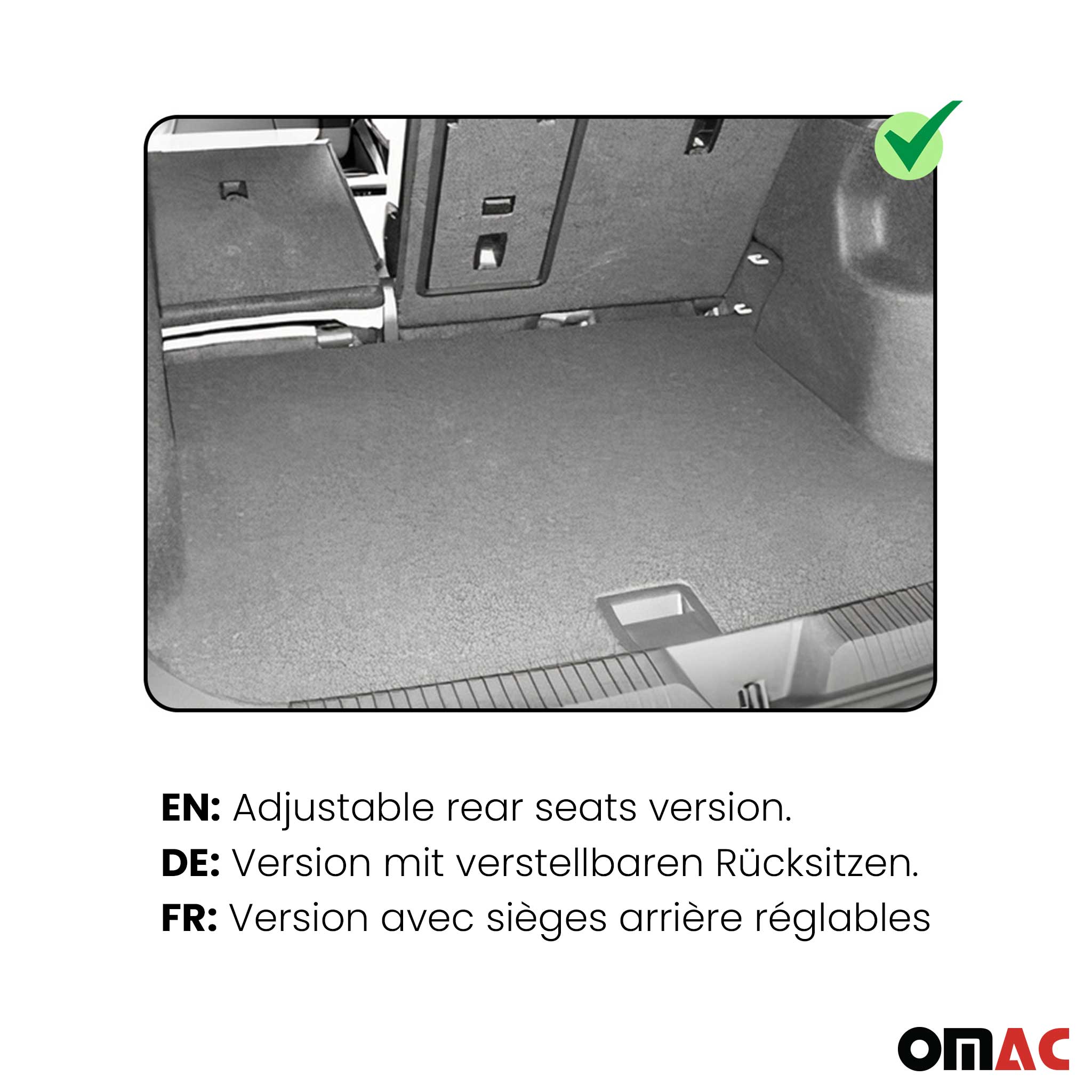 OMAC Premium Bandeja Maletero para BMW Serie 2 F45 Active Tourer 2014-2021