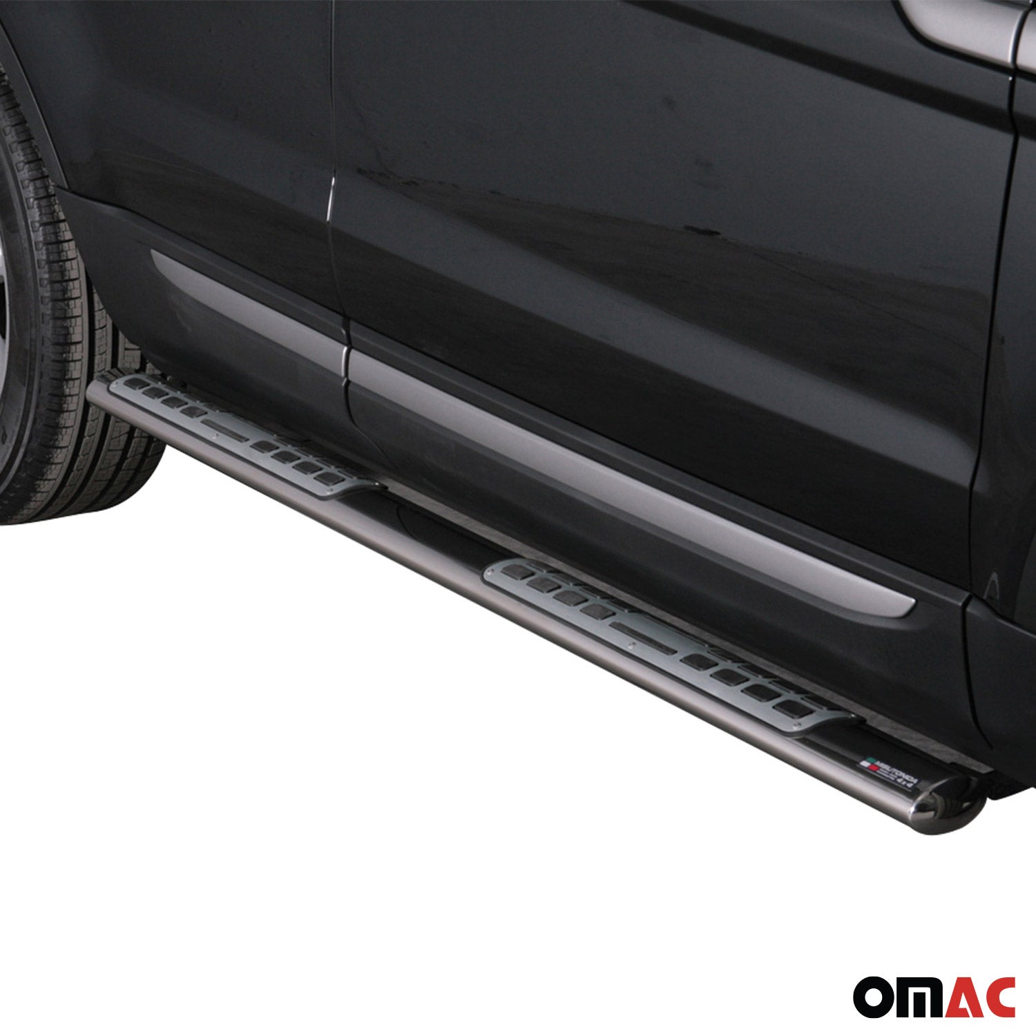 Par de Estribos Barras Laterales para Range Rover Evoque 2011-2015 Plata Acero