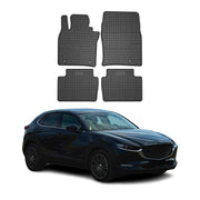 OMAC Alfombrillas De Coche para Mazda CX-30 DM 2019-2025 Negro Goma 4Pza