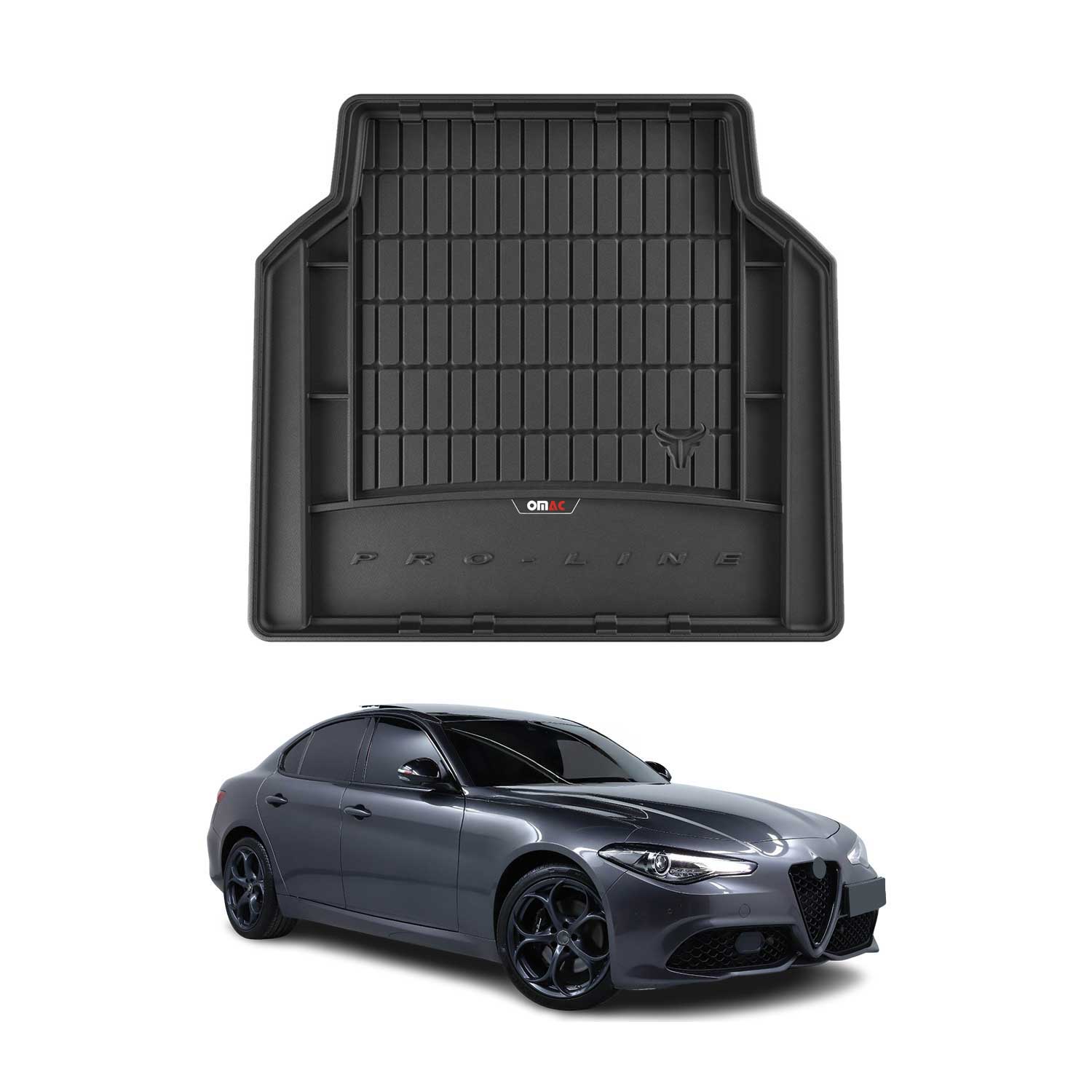 OMAC Premium Bandeja Maletero Alfombrilla para Alfa Romeo Giulia 2015-2025 TPE