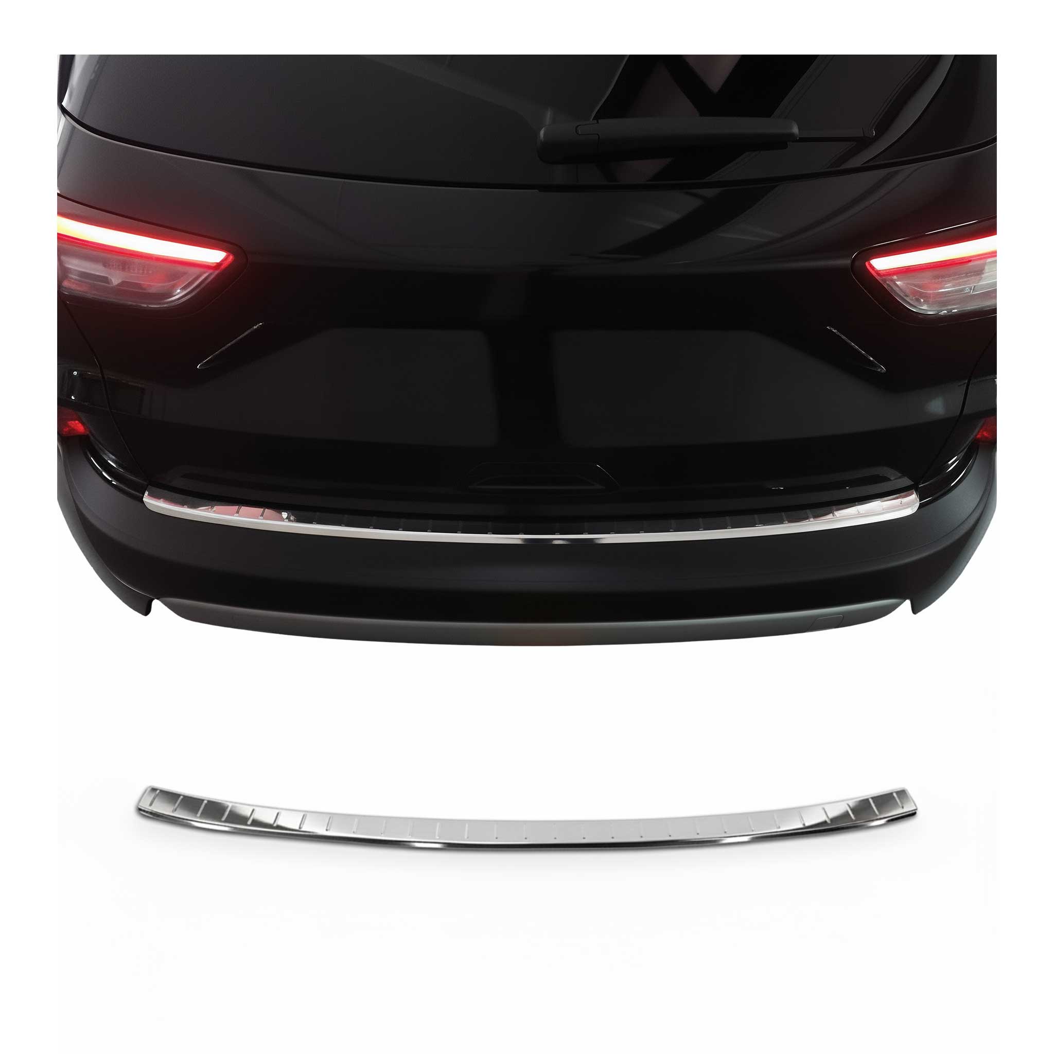 Protector Parachoques para Ford Kuga III 2019-2024 Pre-FL Plata Brillante Acero
