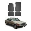 OMAC Alfombrillas De Coche para Mercedes W201 E90 1982-1993 Negro Goma 4Pza