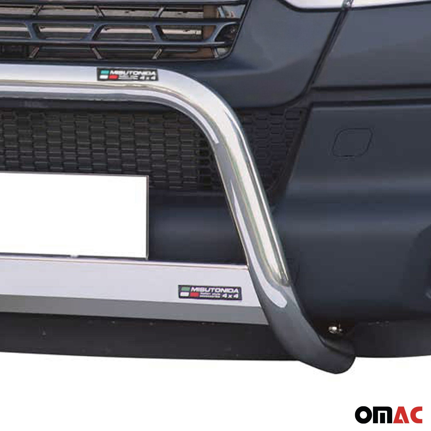 Bull Barra Frontal para Iveco Daily 2012-2014 Plata Brillante Acero 1Pza