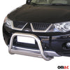 Bull Barra Frontal para Mitsubishi Outlander 2007-2009 Plata Brillante Acero