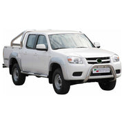 Bull Barra Frontal para Mazda BT-50 2009-2012 Plata Brillante Acero