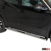 Par de Estribos Barras Laterales para Opel Mokka 2021-2025 Plata Acero 2x