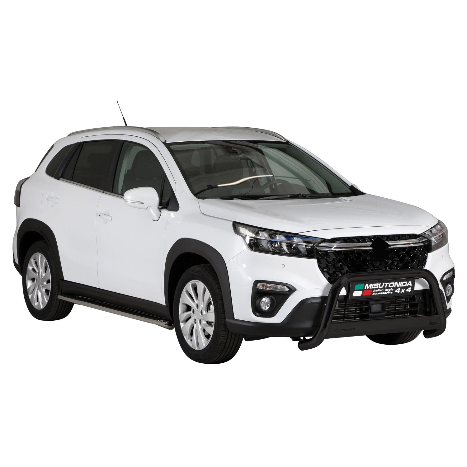 Bull Barra Frontal para Suzuki SX4 S-Cross Hybrid 2022-2025 Negro Acero