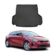OMAC Bandeja Maletero Alfombrilla para Kia Ceed SW 2005-2021 Negro Goma TPE 1Pza