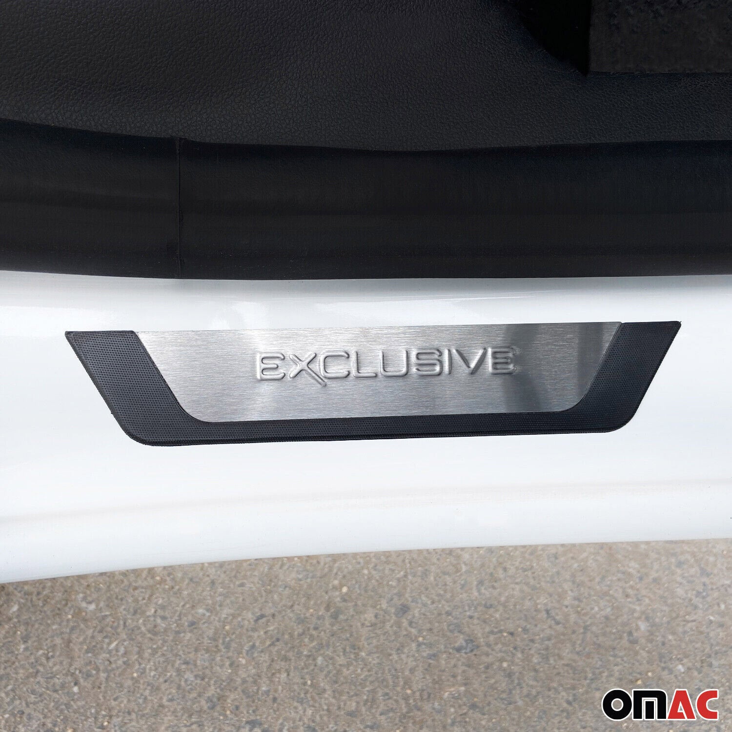 Protector de Parachoques Trasero para Mercedes GLC X253 2015-2022 Plata Acero 5x