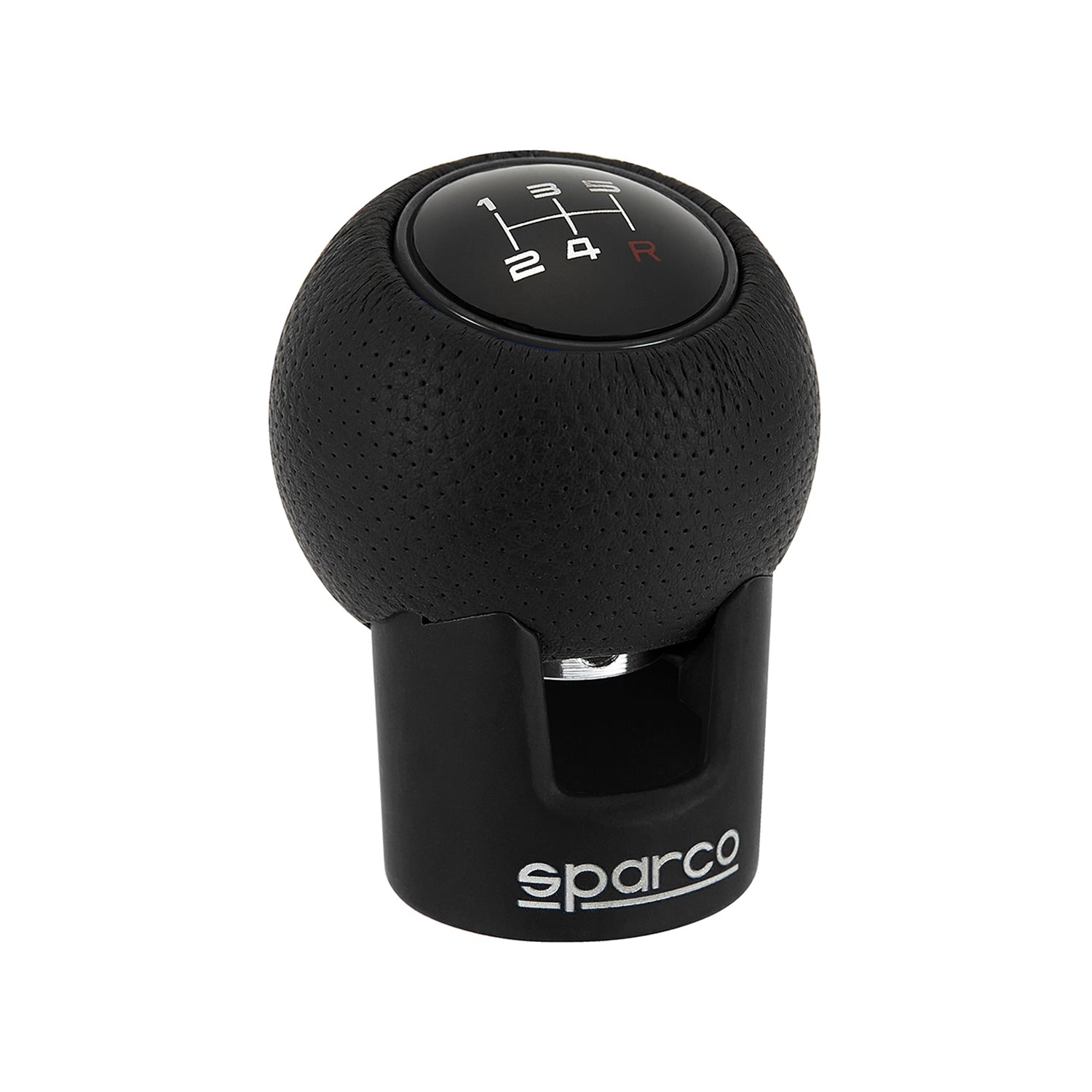 Sparco Palanca de Cambios Universal Negro Aluminio & cuero de pu