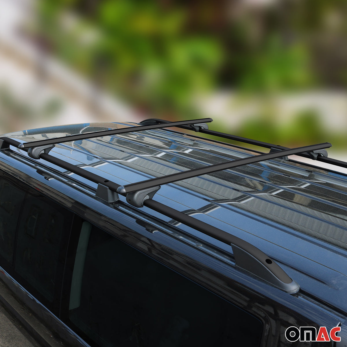 Rieles & Barras de Techo Coche para VW Caddy 2020-2026 Negro Aluminio