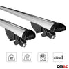 Barras Techo Coche Aluminio Universal Gris Alu 2Pza