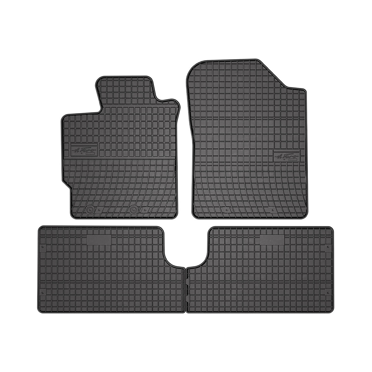 OMAC Alfombrillas De Coche para Toyota Yaris 2011-2019 Negro Goma 4Pza