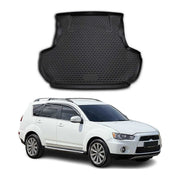 OMAC Bandeja Maletero Alfombrilla para Mitsubishi Outlander 2010-2012 Negro TPE