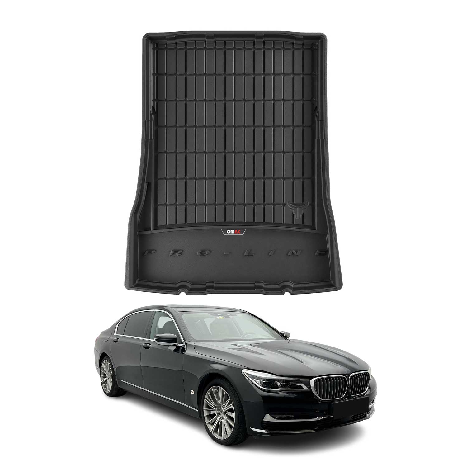 OMAC Premium Bandeja Maletero Alfombrilla para BMW Serie 7 G12 Long 2015-22 TPE