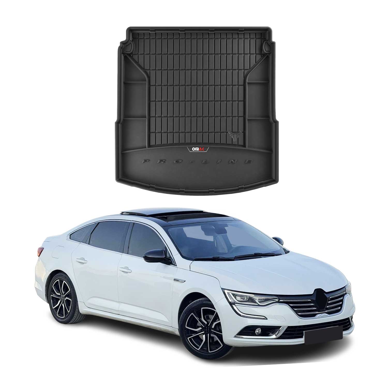 OMAC Premium Bandeja Maletero Alfombrilla para Renault Talisman 2015-2020 TPE