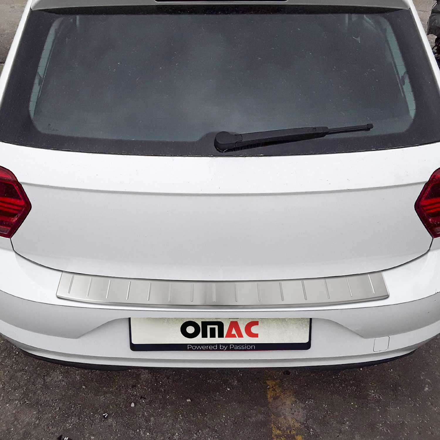 Protector de Parachoques Trasero para VW Polo 2017-2025 Acero cepillado