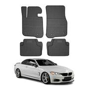 OMAC Alfombrillas Coche para BMW Serie 4 F33 F36 Cabrio Gran Cupé 2013-2021 Goma