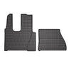 OMAC Alfombrillas De Coche para Mercedes Actros MP4 2012-2020 Negro Goma 2x