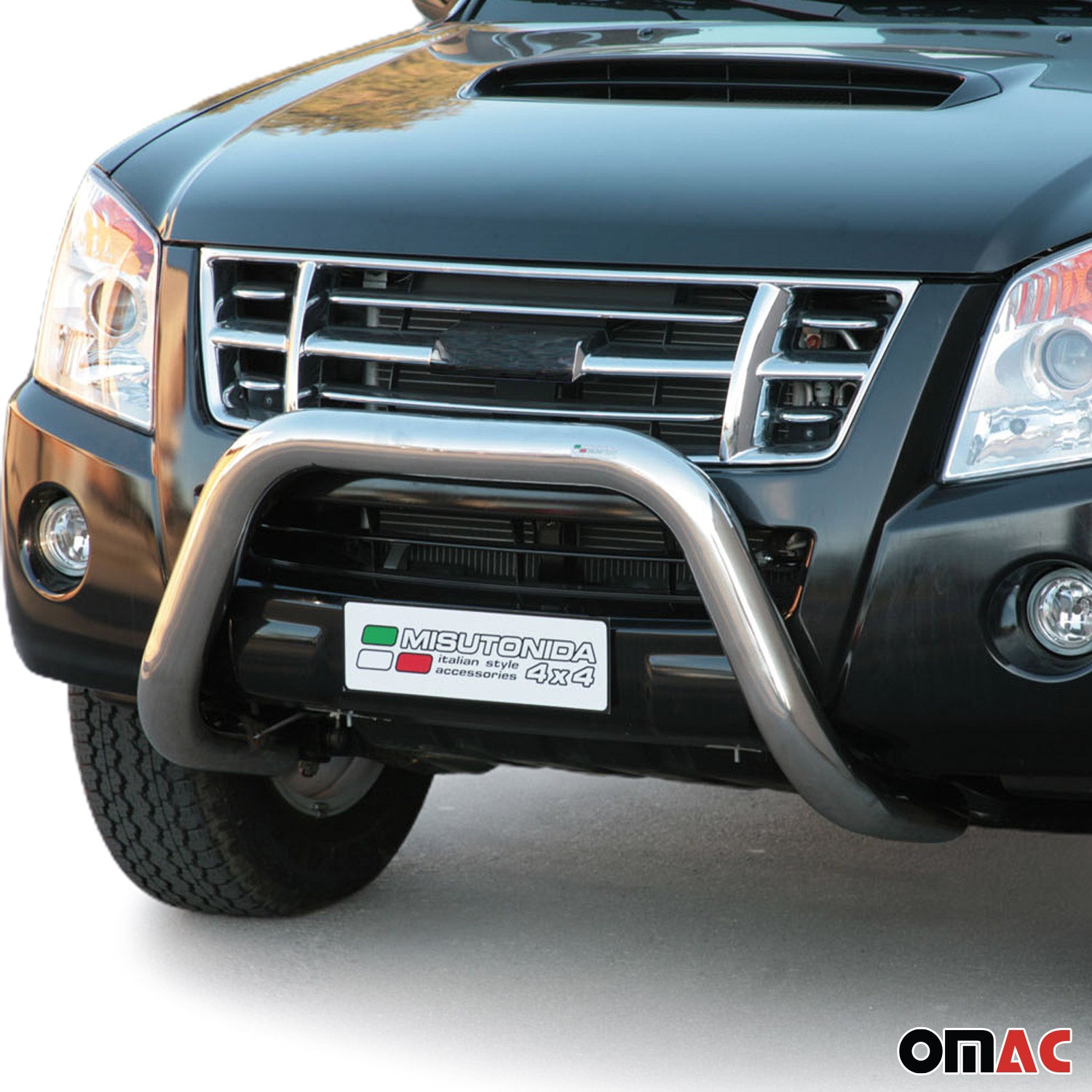Bull Barra Frontal para Isuzu D-Max 2006-2012 Plata Acero