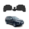OMAC Alfombrillas De Coche para Mitsubishi Pajero Sport 2016-2025 Negro TPE 2Pza