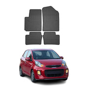 OMAC Alfombrillas De Coche para Kia Picanto 2011-2017 Negro Goma 4Pza
