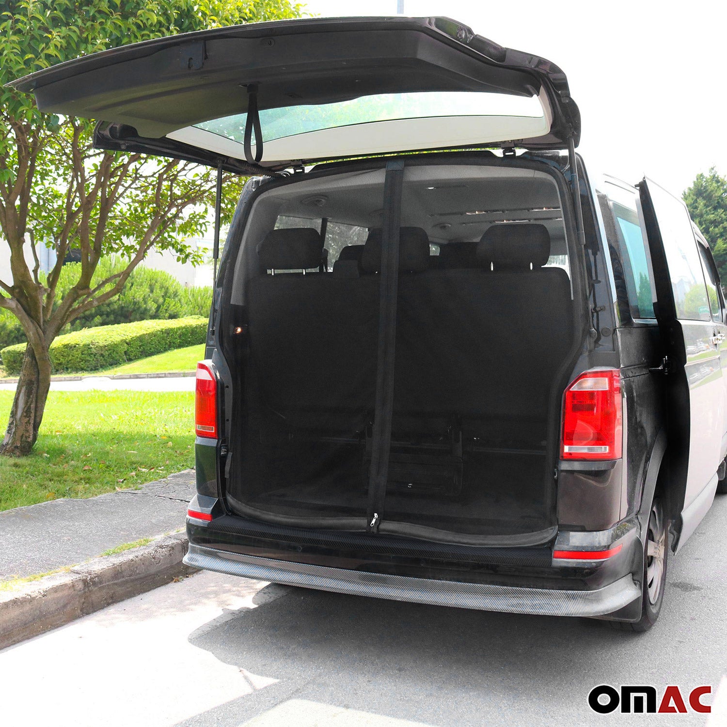Mosquitera Magnética para Coche para VW Transporter T5 2003-2015 Negro Poliéster