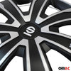 Sparco Palermo Tapacubos 14 Pulgadas Universal Negro Plata ABS Plástico