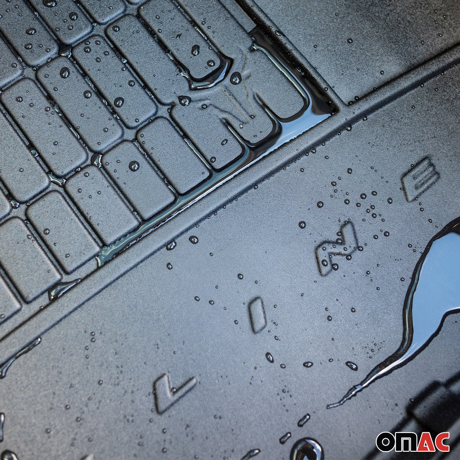 OMAC Premium Bandeja Maletero Alfombrilla para Honda CR-V 2006-2011 Negro TPE