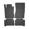OMAC Alfombrillas De Coche para Mercedes E Class W211 2002-2009 Negro Goma 4Pza