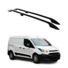Rieles de Techo Coche para Ford Transit / Tourneo Connect V408 2014-21 Largo L2 Negro Alu 2x