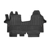 OMAC Premium Alfombrillas De Coche para Renault Trafic 2001-2014 Negro TPE Goma