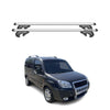 Menabo Barras de Techo Coche Barra para Fiat Doblo 2000-2010 Gris Aluminio 2Pza