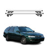 Menabo Barras de Techo Baca para Nissan Primera Break 1990-2002 Gris Aluminio 2x