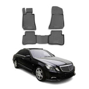 OMAC Alfombrillas De Coche para Mercedes E Class W212 2009-2016 Negro TPE 4Pza
