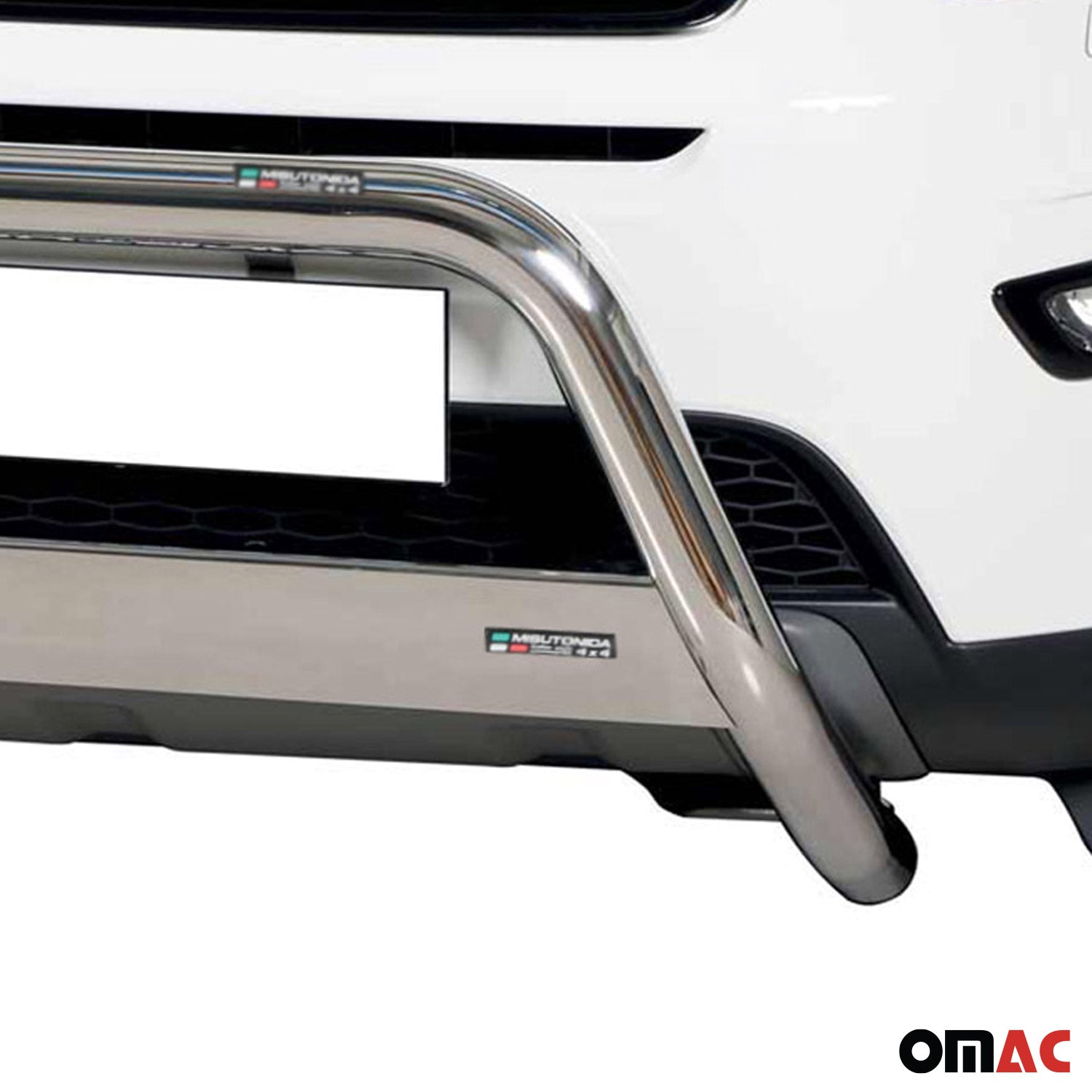 Bull Barra Frontal para Land Rover Discovery Sport 2014-2018 Plata Acero 1Pza