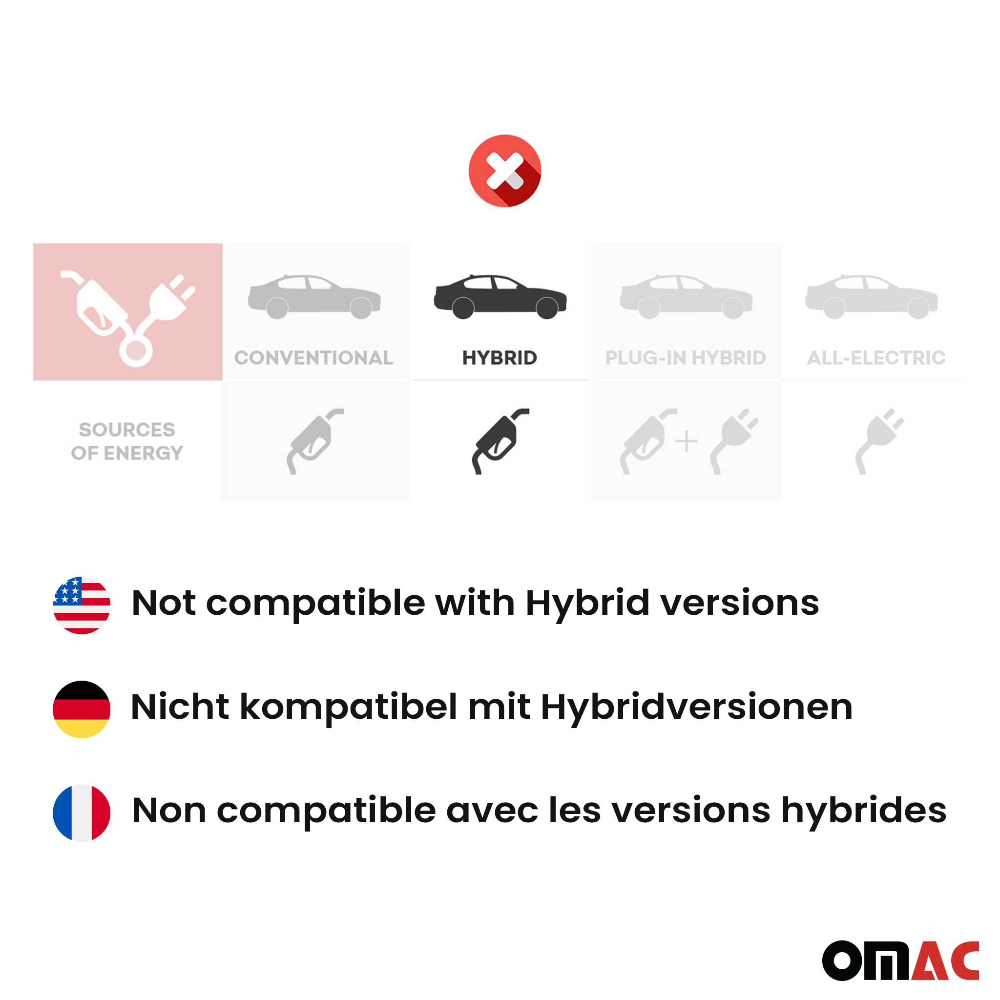 OMAC Bandeja Maletero Alfombrilla para Toyota RAV4 2013-2018 Negro Goma TPE 1Pza
