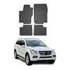 OMAC Alfombrillas De Coche para Mercedes GL Class X166 2012-2015 Negro Goma 4Pza
