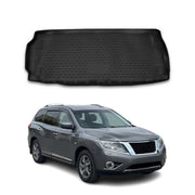 OMAC Bandeja Maletero Alfombrilla para Nissan Pathfinder 2012-2021 Negro TPE