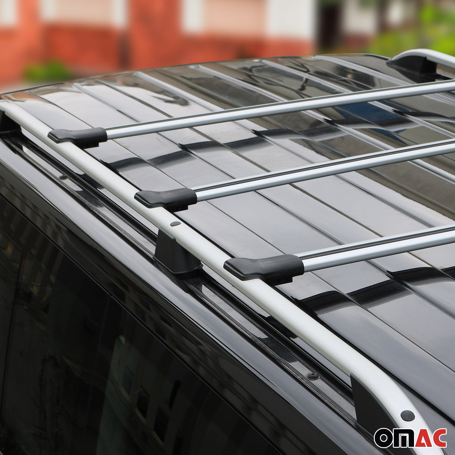 Barras Techo Baca para VW T5 T6 Transporter Multivan Caravelle 2003-2024 Gris 3x