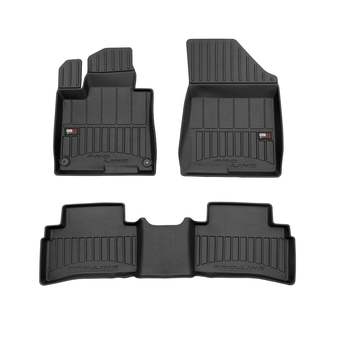 OMAC Premium Alfombrillas De Coche para Kia Sportage 2021-2024 Negro TPE Goma 4x