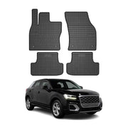 OMAC Alfombrillas De Coche para Audi Q2 2017-2026 Negro Goma 4Pza