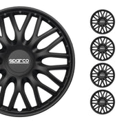Sparco Roma Tapacubos 15 Pulgadas Universal Negro ABS Plástico