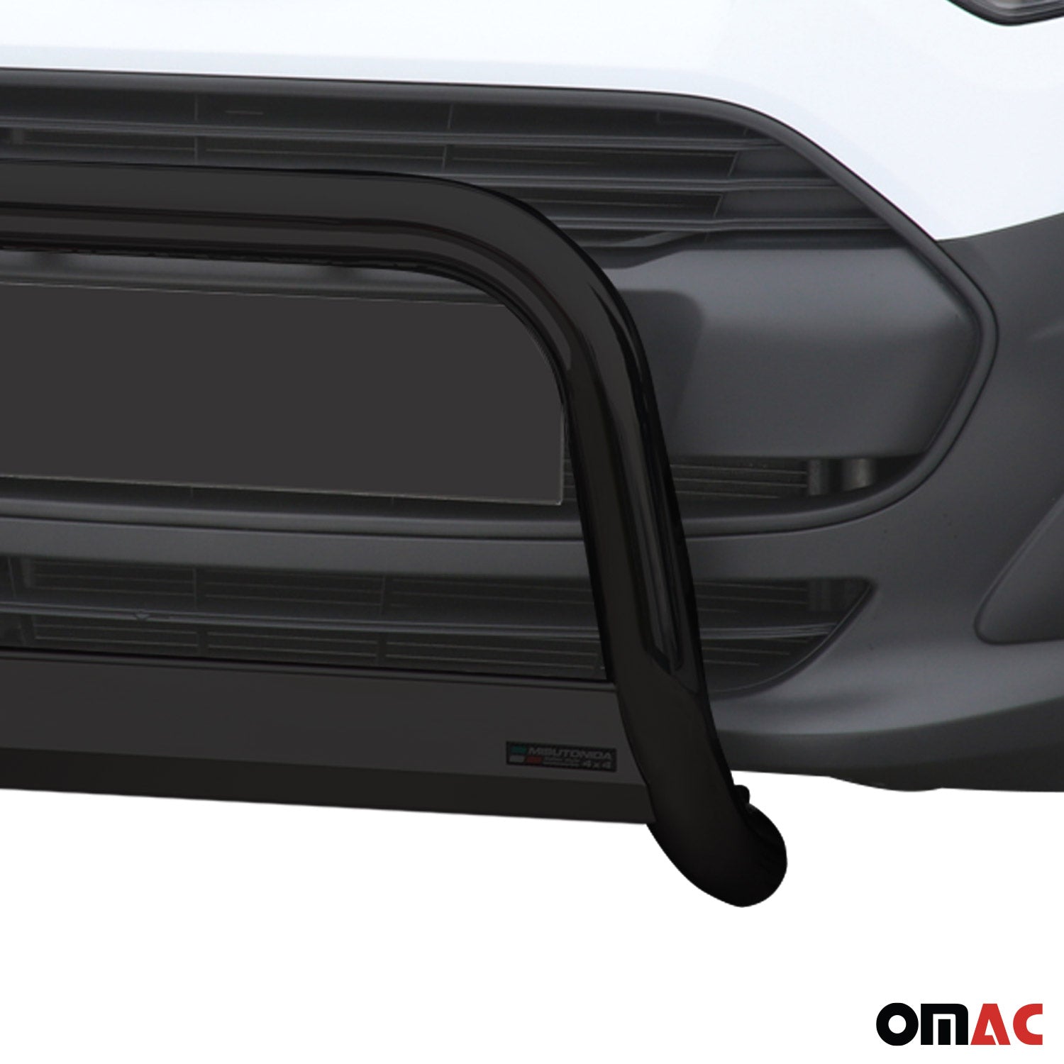 Bull Barra Frontal para Ford Transit Connect 2013-2018 Negro Brillante Acero